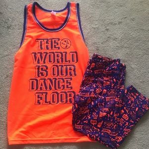 Zumba Fitness outfit - jersey and leggings